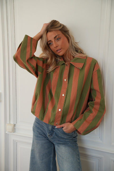 Rachelle bicolore - Veste en jean