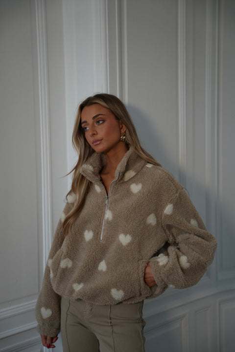 Valentin beige - Sweat polaire