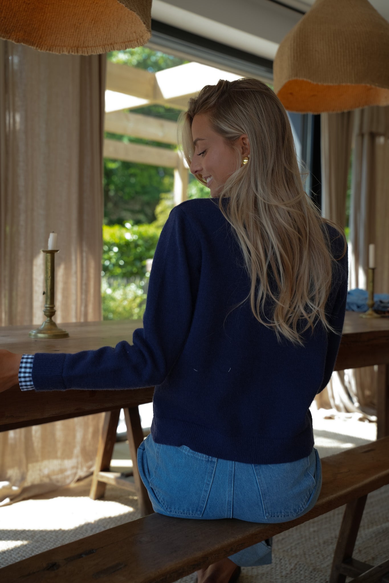 Garance marine - Gilet doux