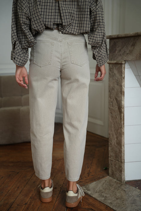 Clodia beige - Jean mom