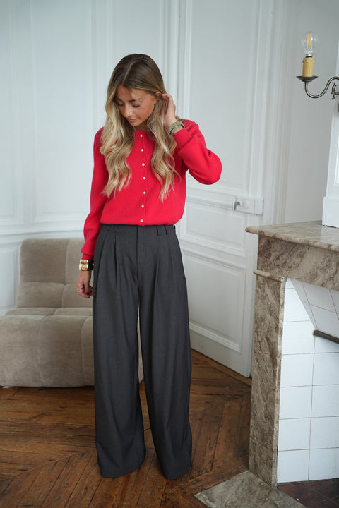 Fiona gris - Pantalon droit