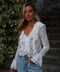 Giada blanche - Blouse dentelle