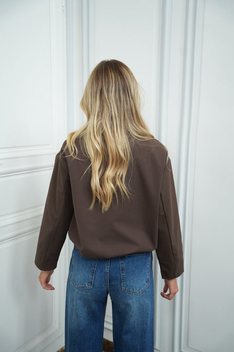 Matilde chocolat - Veste zippée