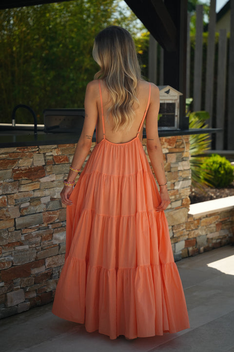Filipa orange - Robe soleil