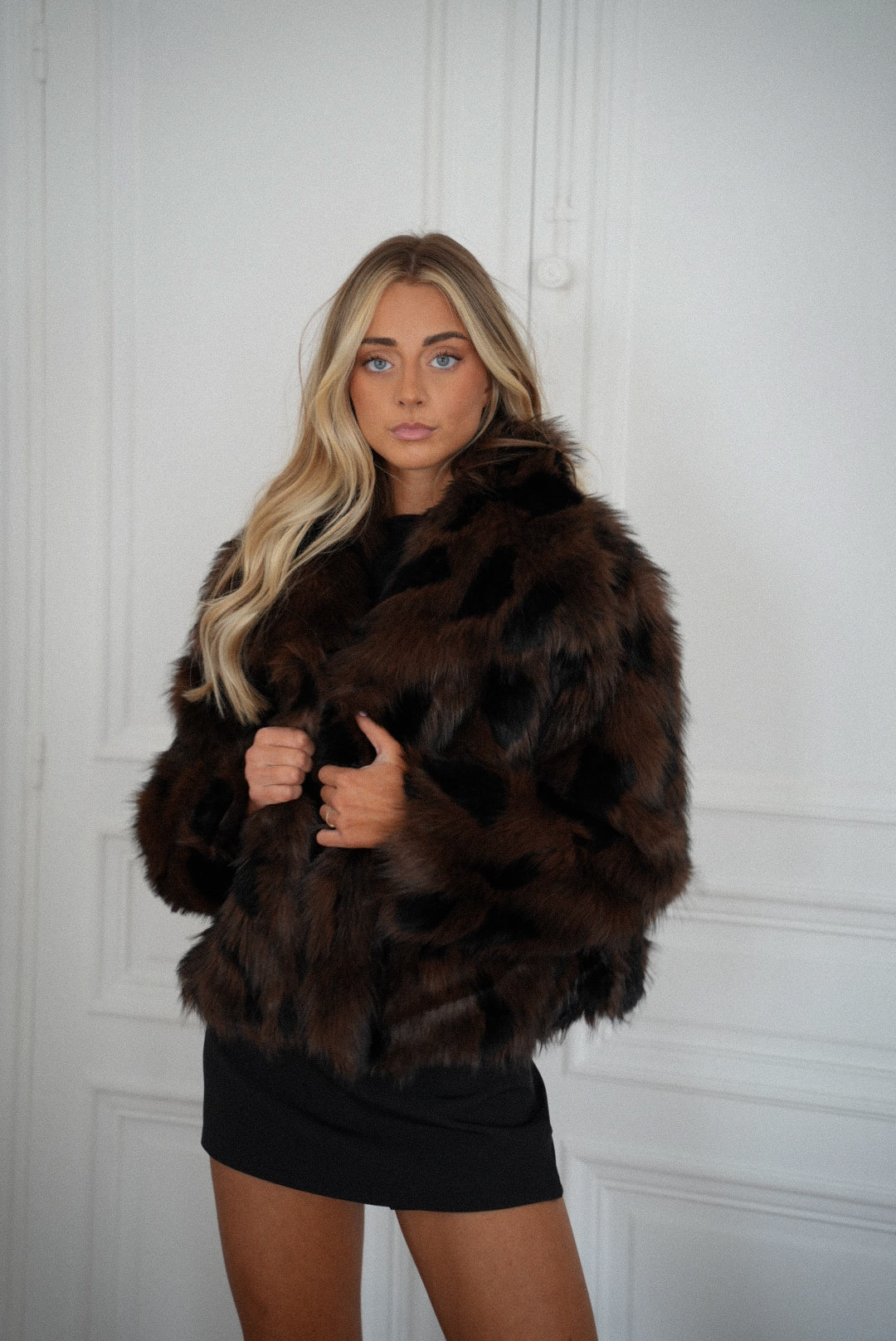Magla chocolat - Manteau fourrure