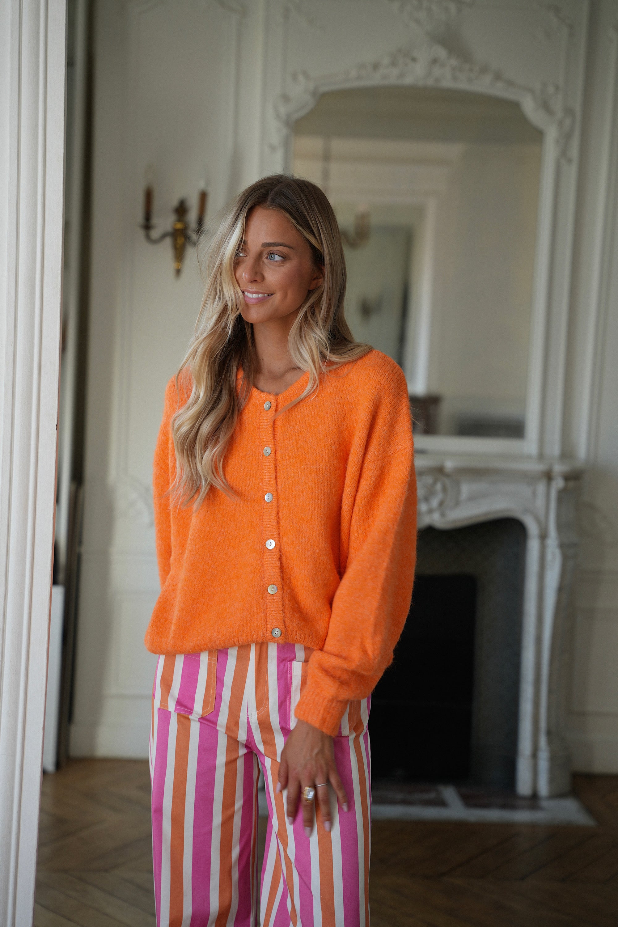 Catrina orange - Gilet ample