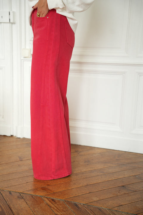 Monica rouge - Jean droit