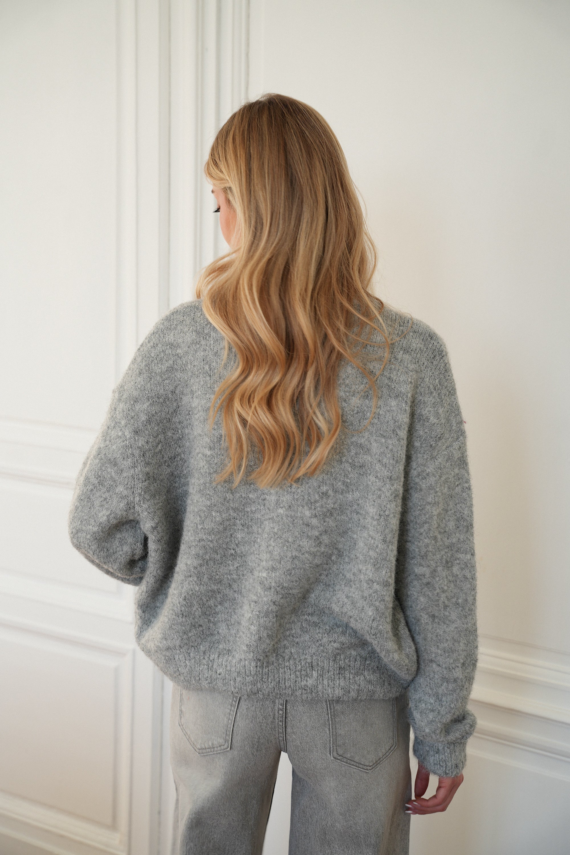 Catrina gris - Gilet ample