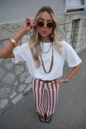 Soline blanc - T-shirt ample