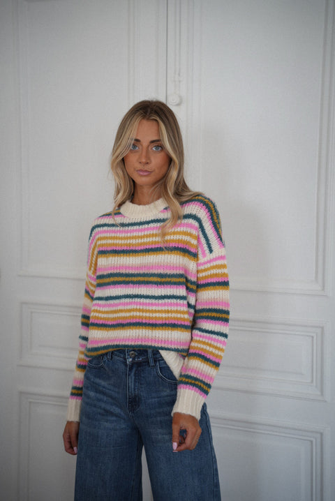 Linda coloré - Pull rayé