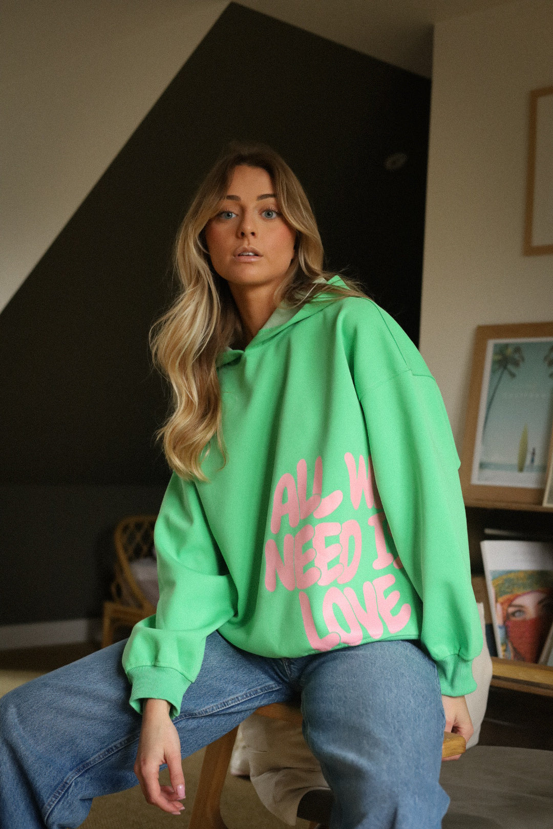 Justin vert - Sweat-shirt imprimé