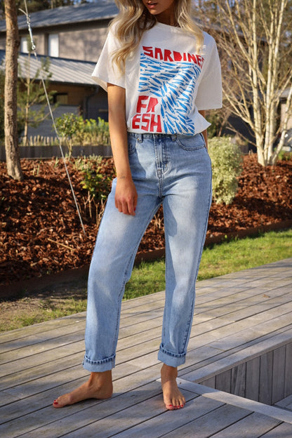 Williams bleu - Jean mom