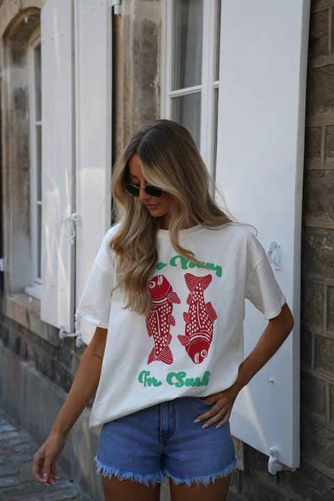 Mony blanc - T-shirt imprimé