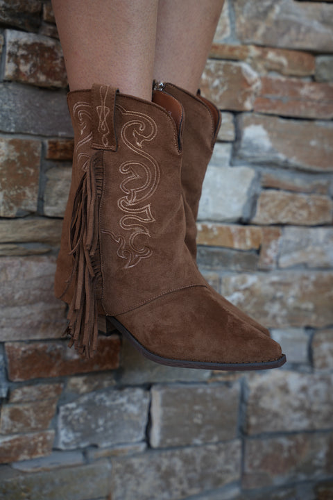 Arlo camel - Bottines santiags