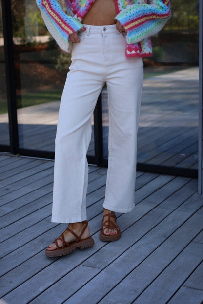 Samanta beige - Jean droit