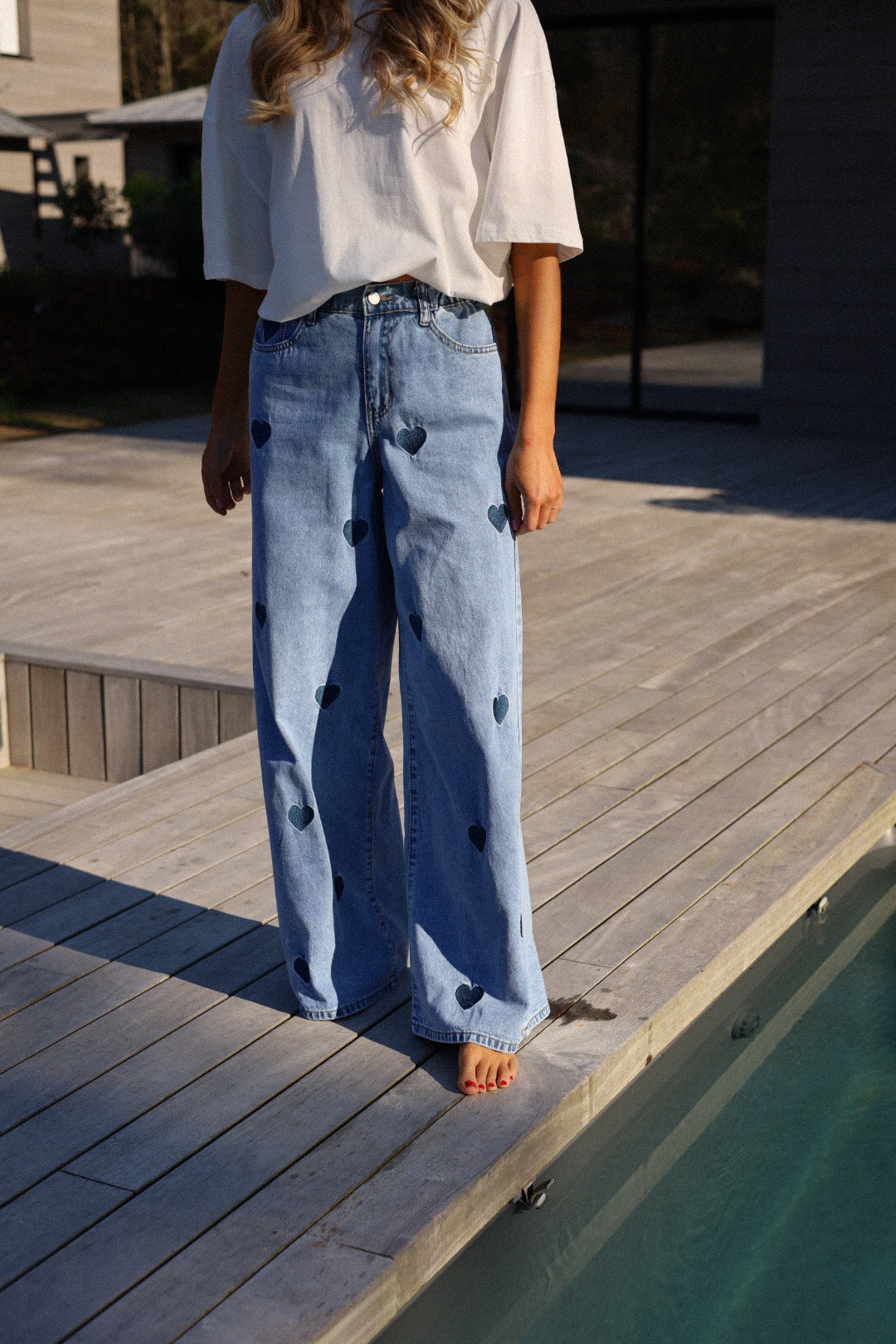 Milène bleu - Jean cœurs