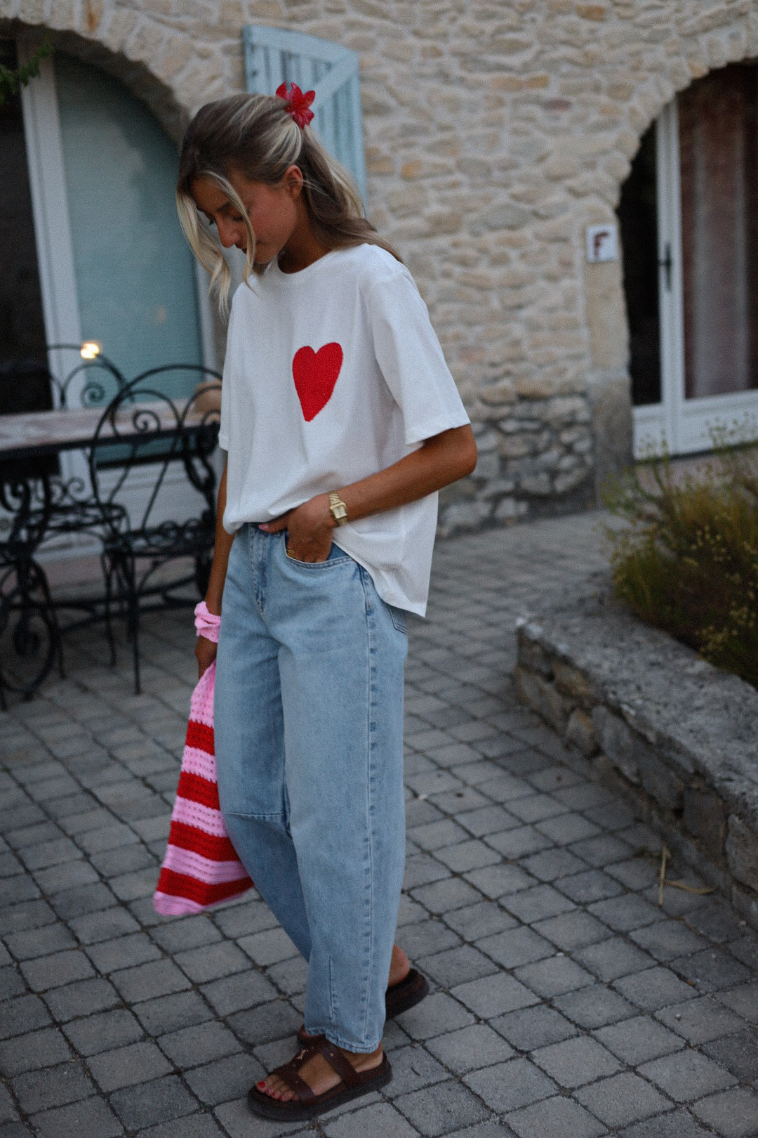 Achille blanc - T-shirt imprimé