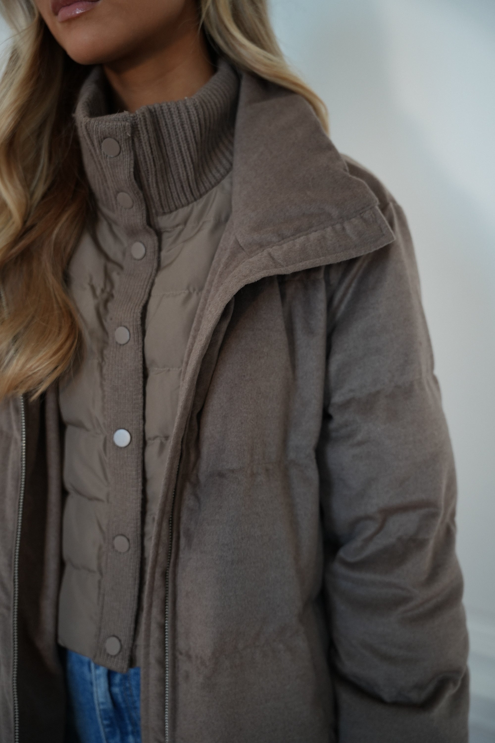 Justin beige - Manteau long