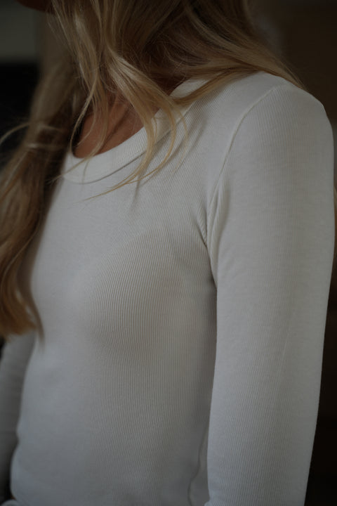 Polly blanc - Pull fin