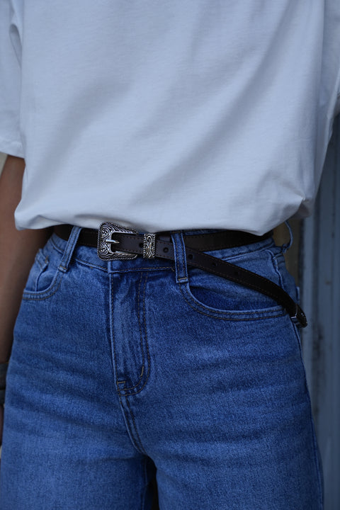 Jaia chocolat - Ceinture cuir