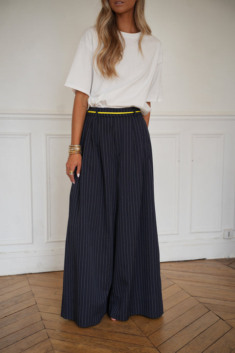 Tony marine - Pantalon rayé