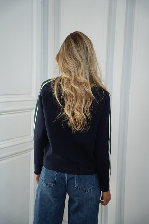 Lassie bleu - Gilet zippé