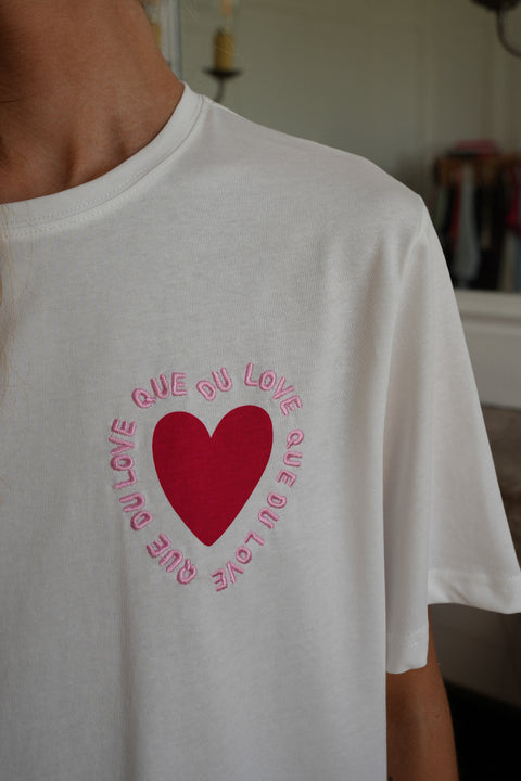 Mendy blanc - T-shirt cœur