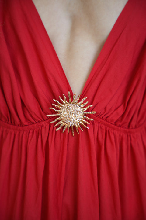 Filipa rouge - Robe soleil