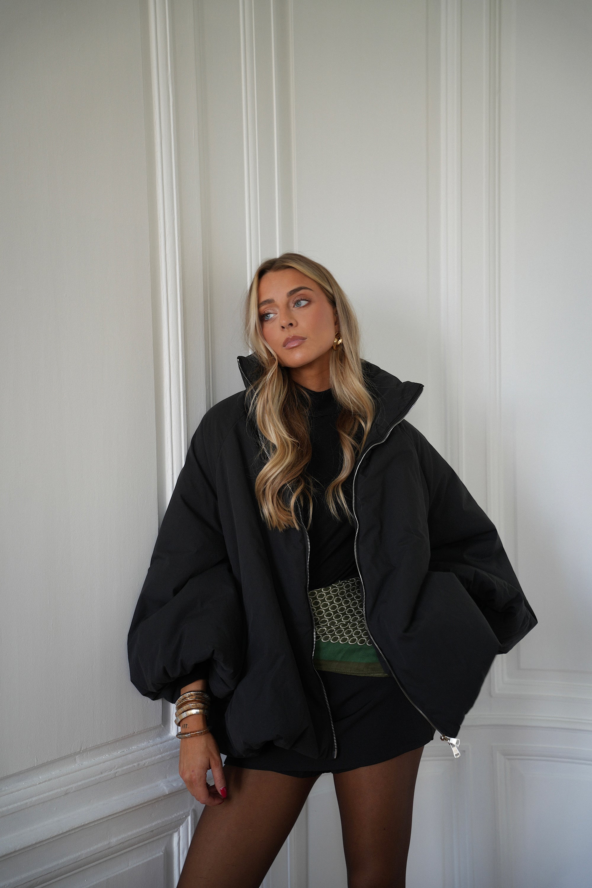 Montaine noir - Manteau oversize