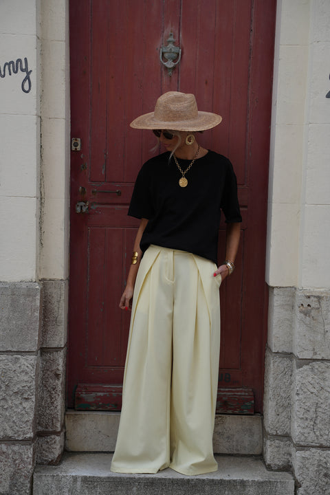 Chelsea jaune - Pantalon ample