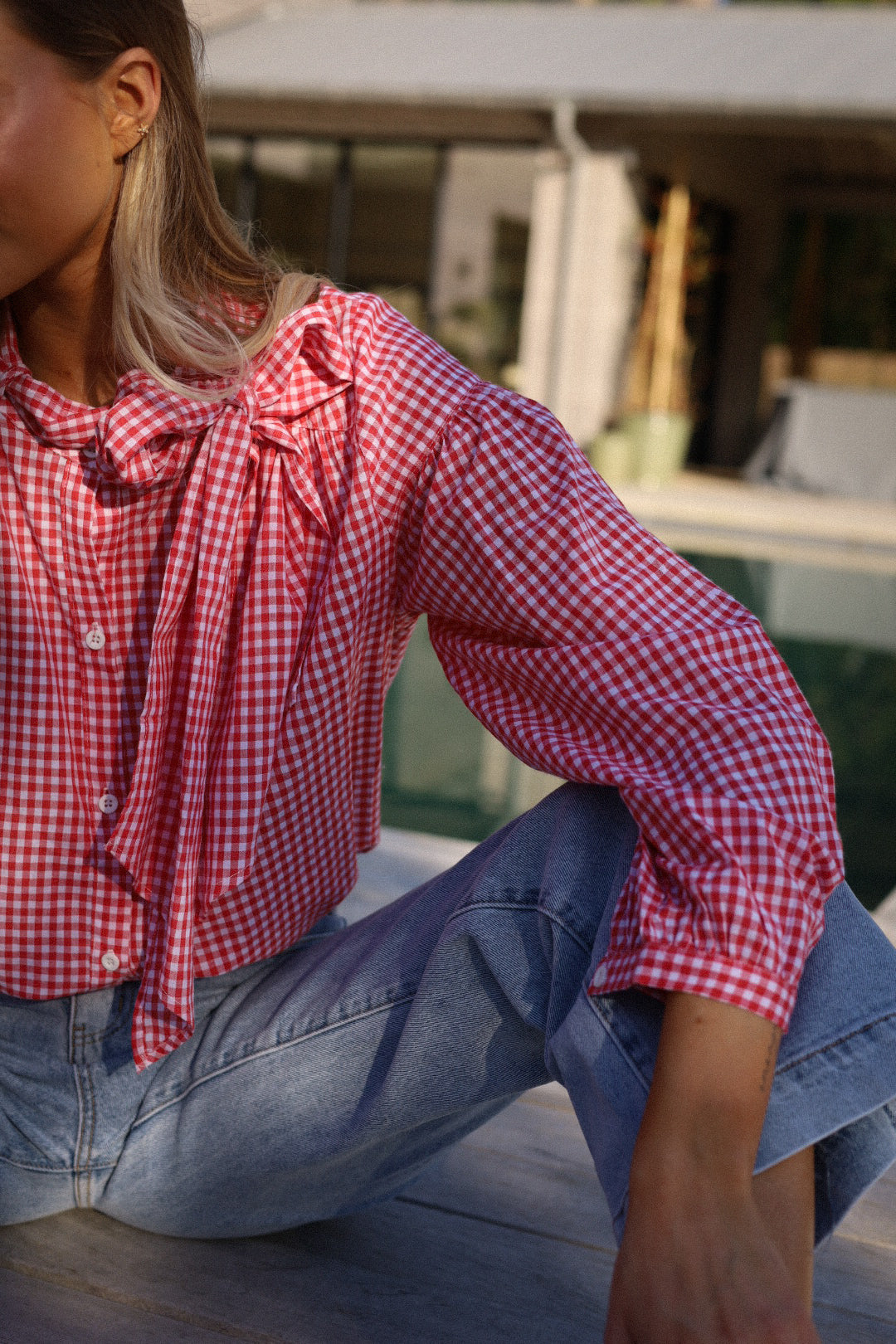 Aden rouge - Blouse vichy