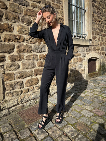 Beryl noire - Combinaison pantalon