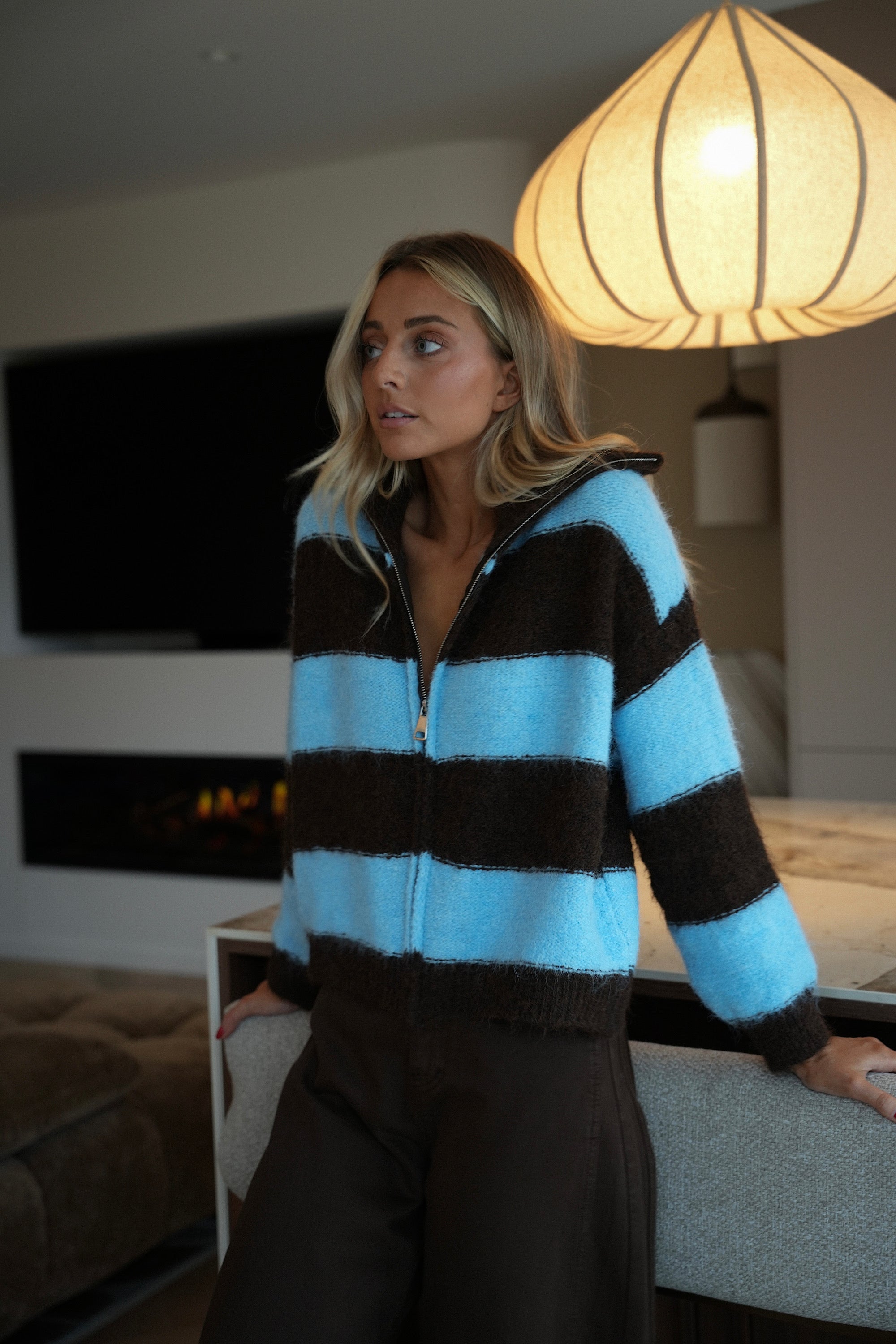 Dory bleu - Gilet zippé