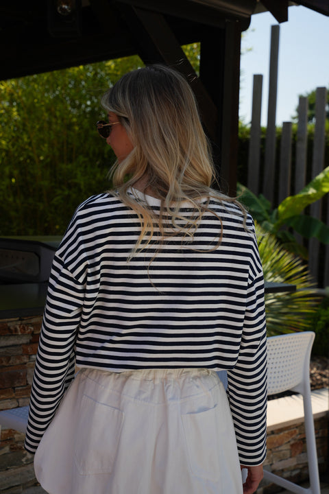 Tylen marine - T-shirt manches longues