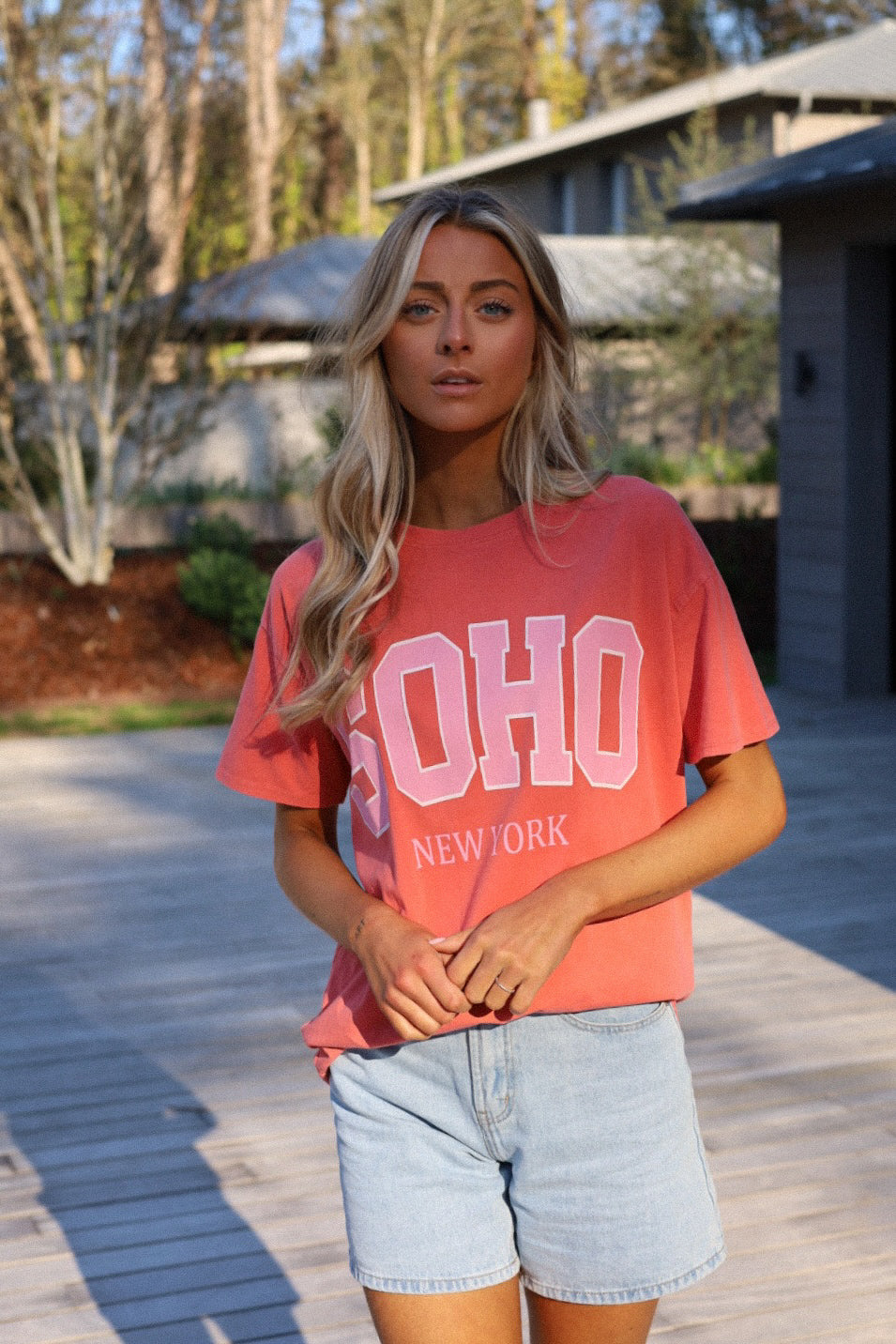 Soho orange - T-shirt ample