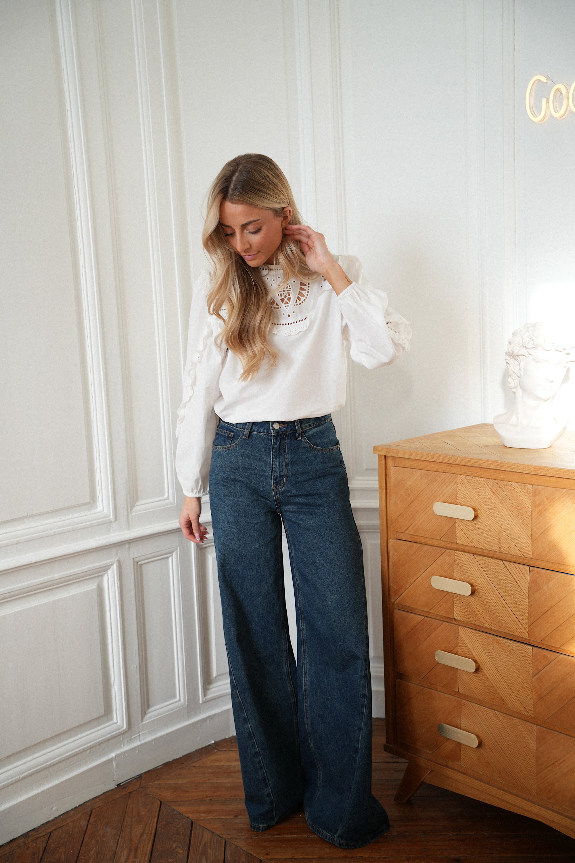 Josh bleu foncé - Jean évasé