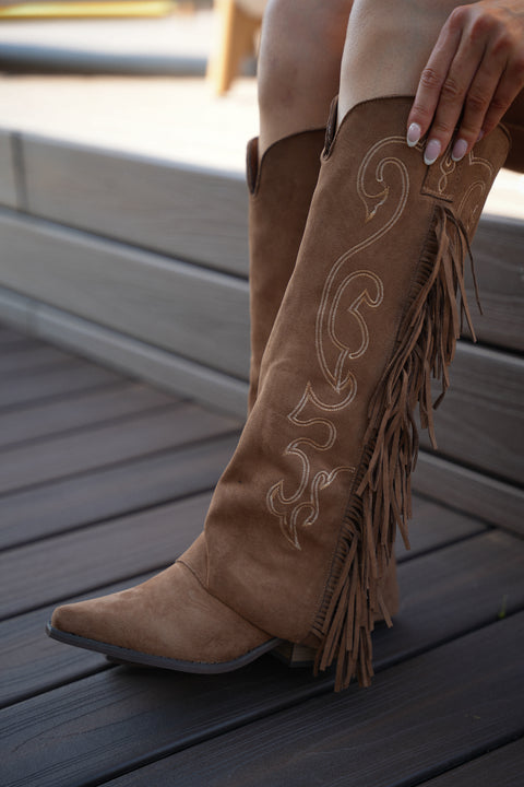 Janis taupes - Bottes santiags
