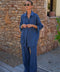 Lore bleu - Pantalon droit