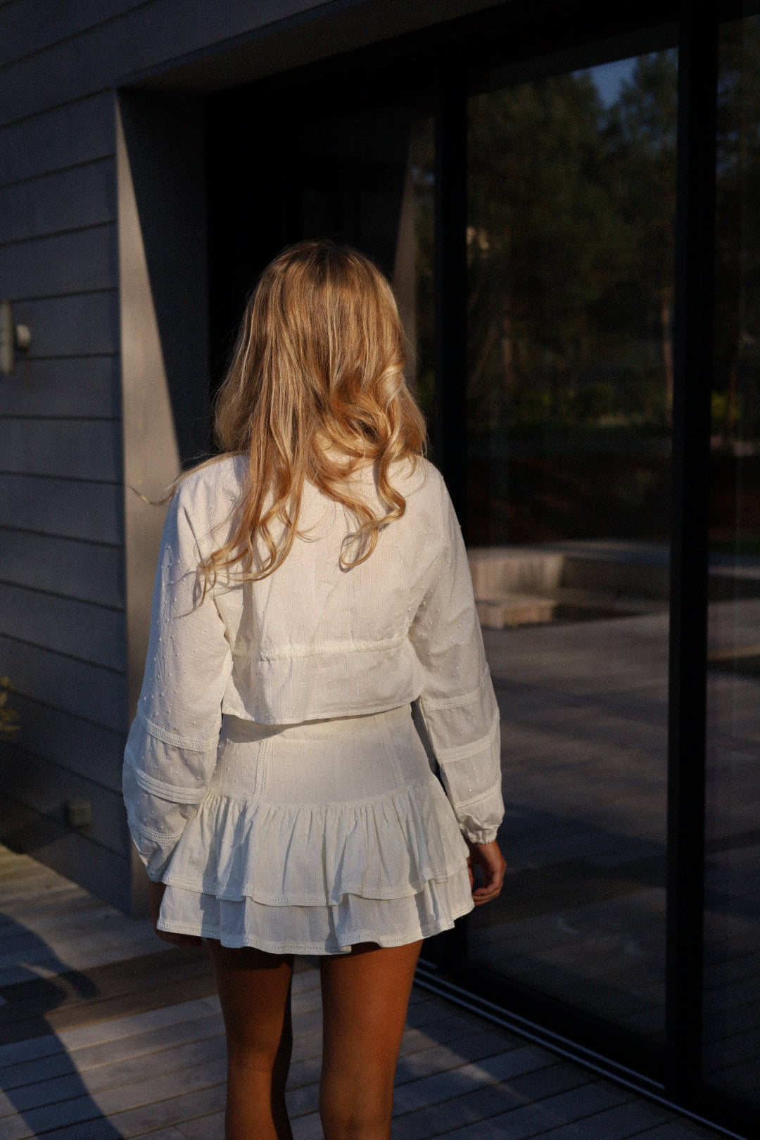 Tarik blanche - Blouse plumetis