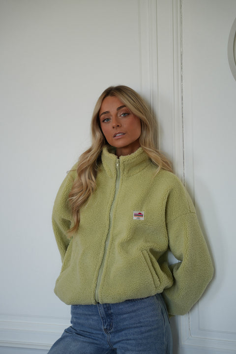 Lydie vert anis - Veste polaire