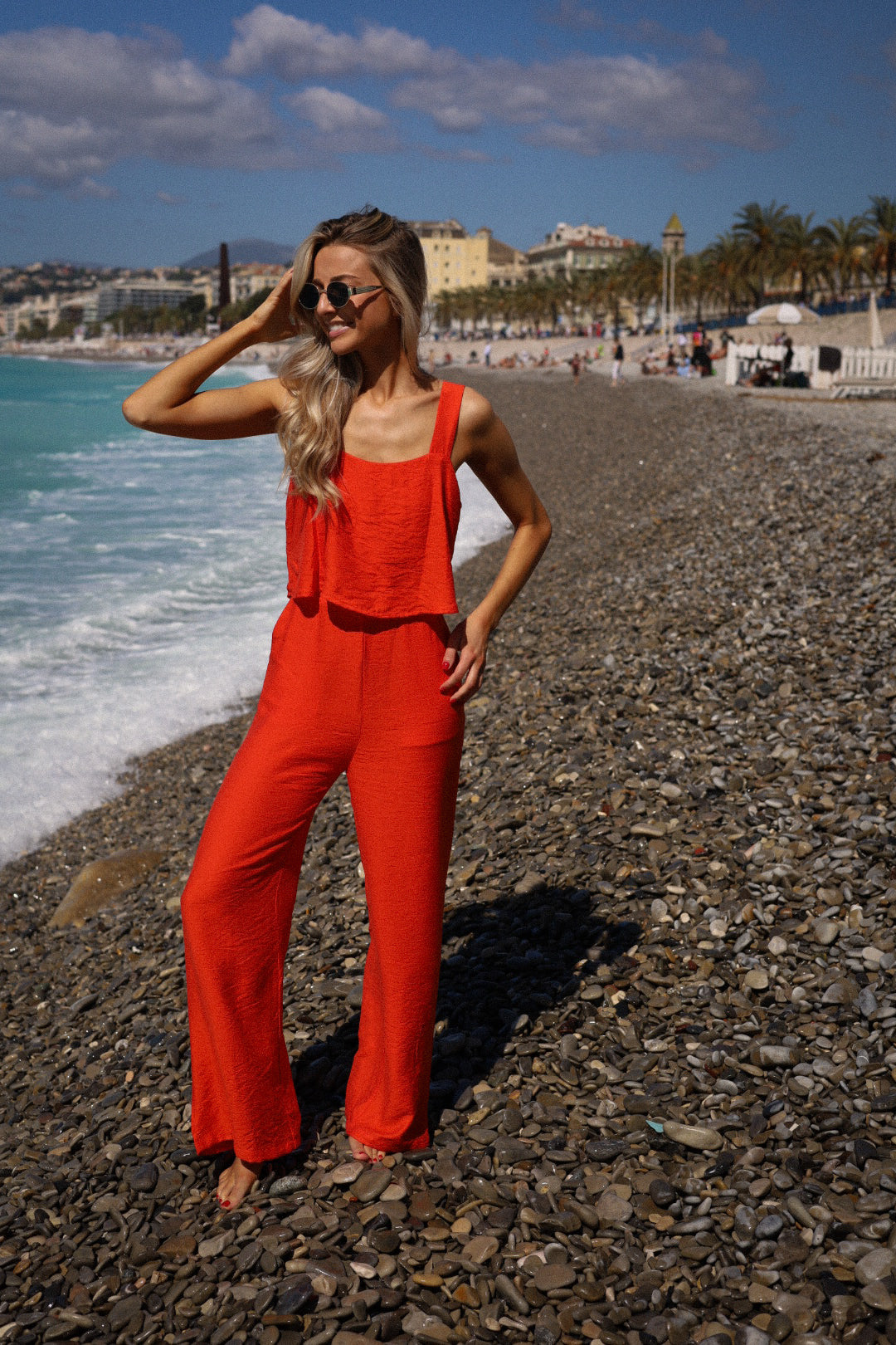 Naema orange - Combinaison pantalon