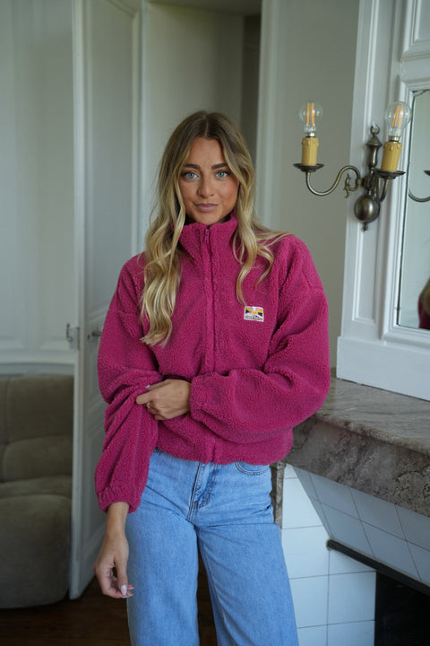 Alaya framboise  - Veste polaire