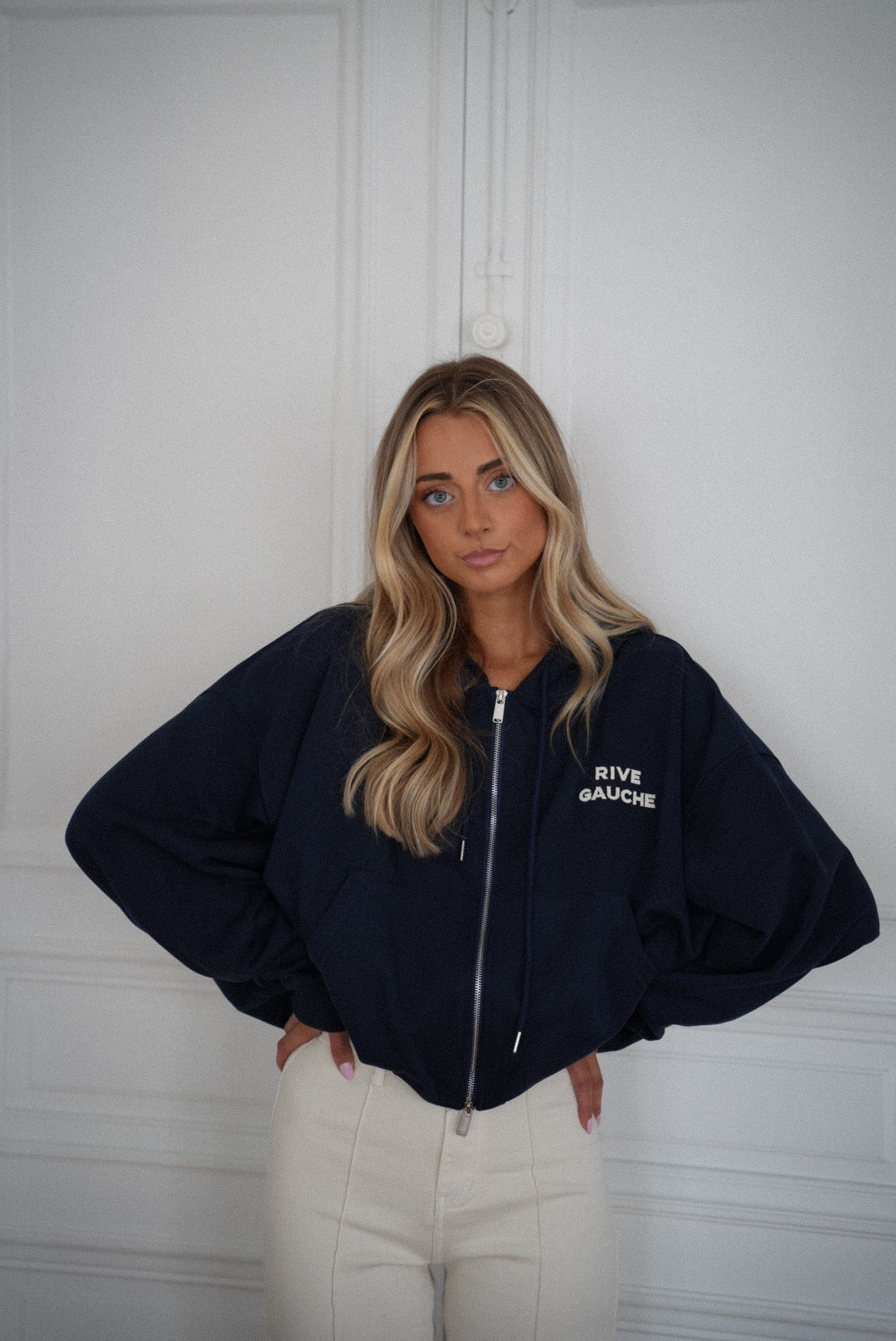 Ronan Marine - Sweat-shirt zippé