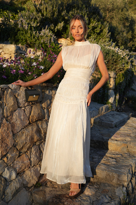 Anita crème - Robe longue