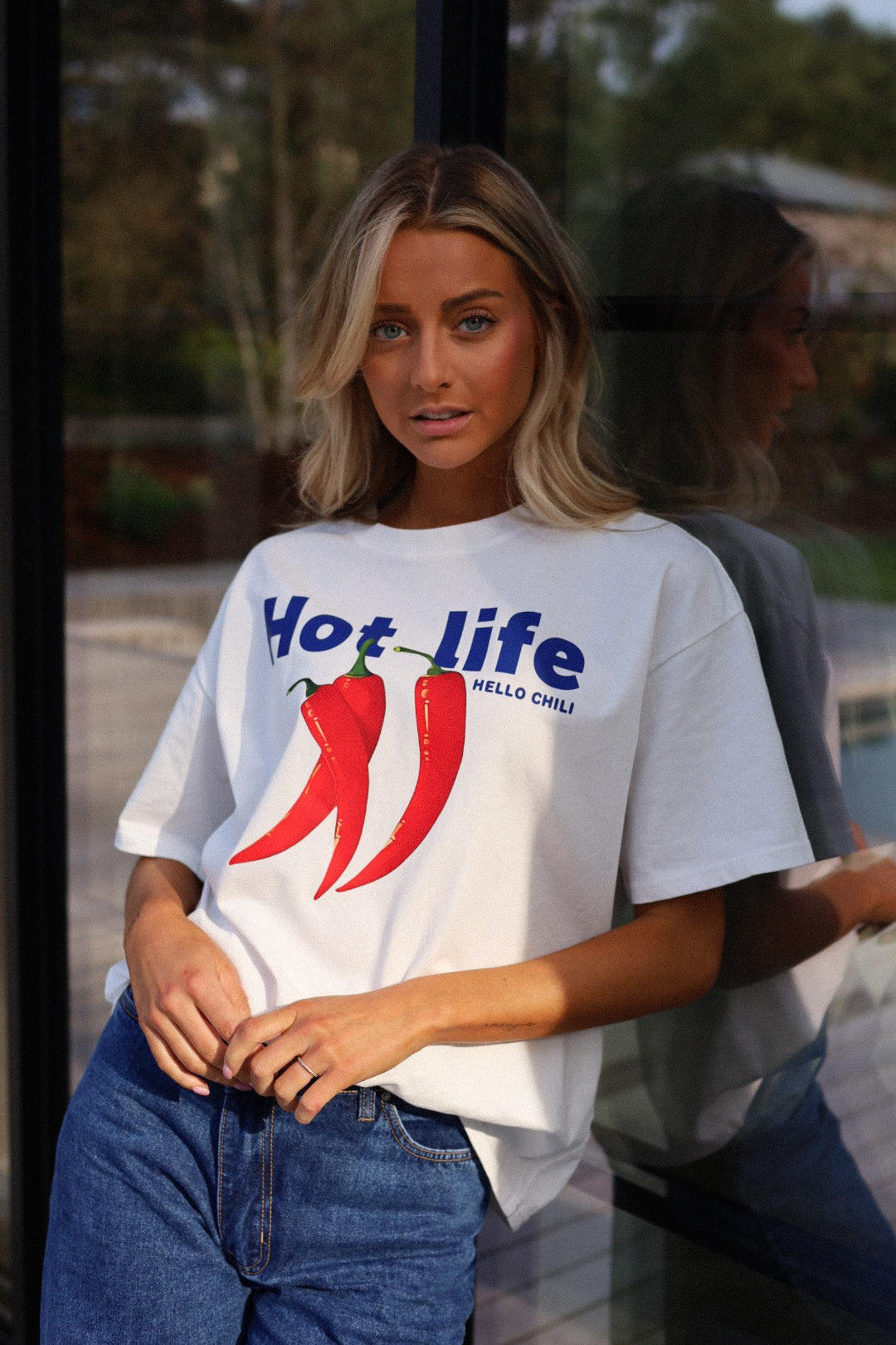 Solan blanc - T-shirt piments