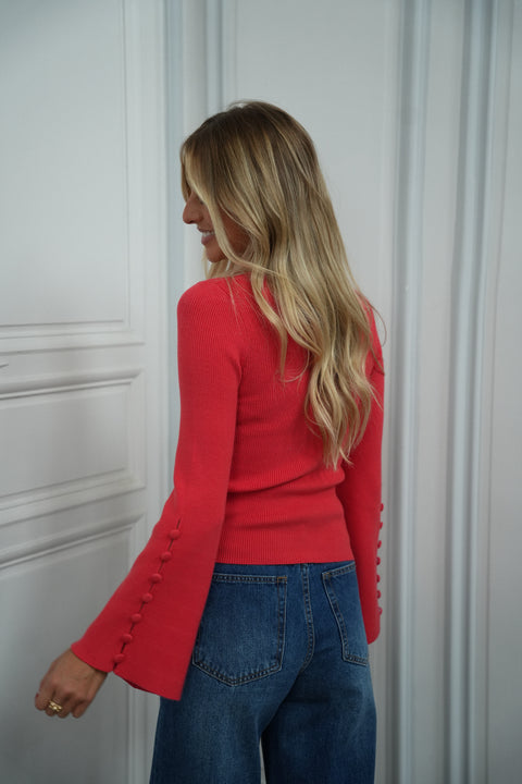 Chelsea rouge - Pull fin