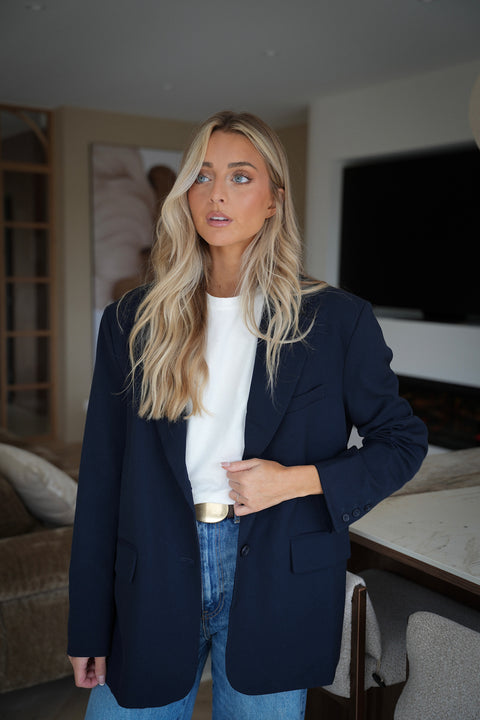 Grayce marine - Veste blazer