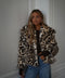 Jina léopard - Manteau fourrure