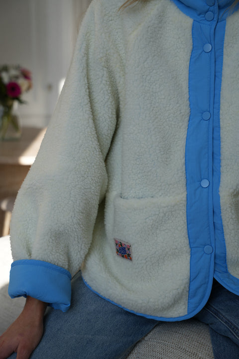 Lize bleue - Veste réversible