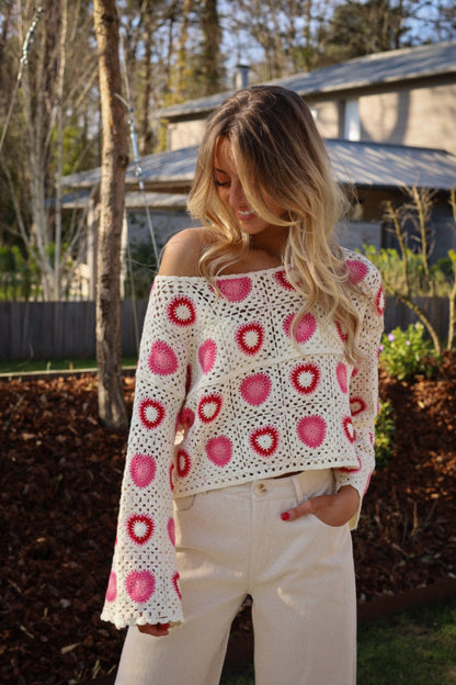 Andreas colorée - Blouse crochet